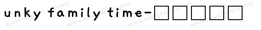 unky family time字体转换